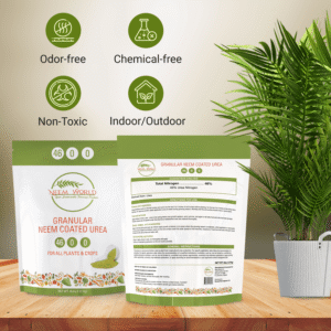Neem World Neem-Coated Urea 46-0-0 Granular Fertilizer (4lb Bag)