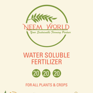Neem World Water Soluble Fertilizer 20-20-20 (25lb) - Professional-Grade Balanced NPK for All Crops & Hydroponics